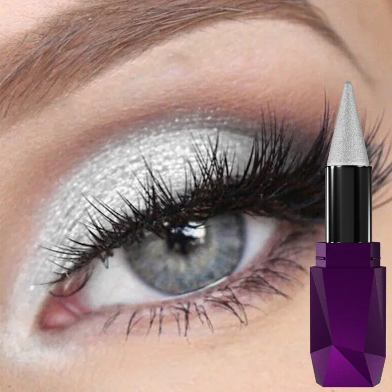 25 colori 1 pezzo ombretto perlato stick impermeabile glitter a lunga durata e colore opaco ombretto trucco viso evidenziazione regalo di cosmetici