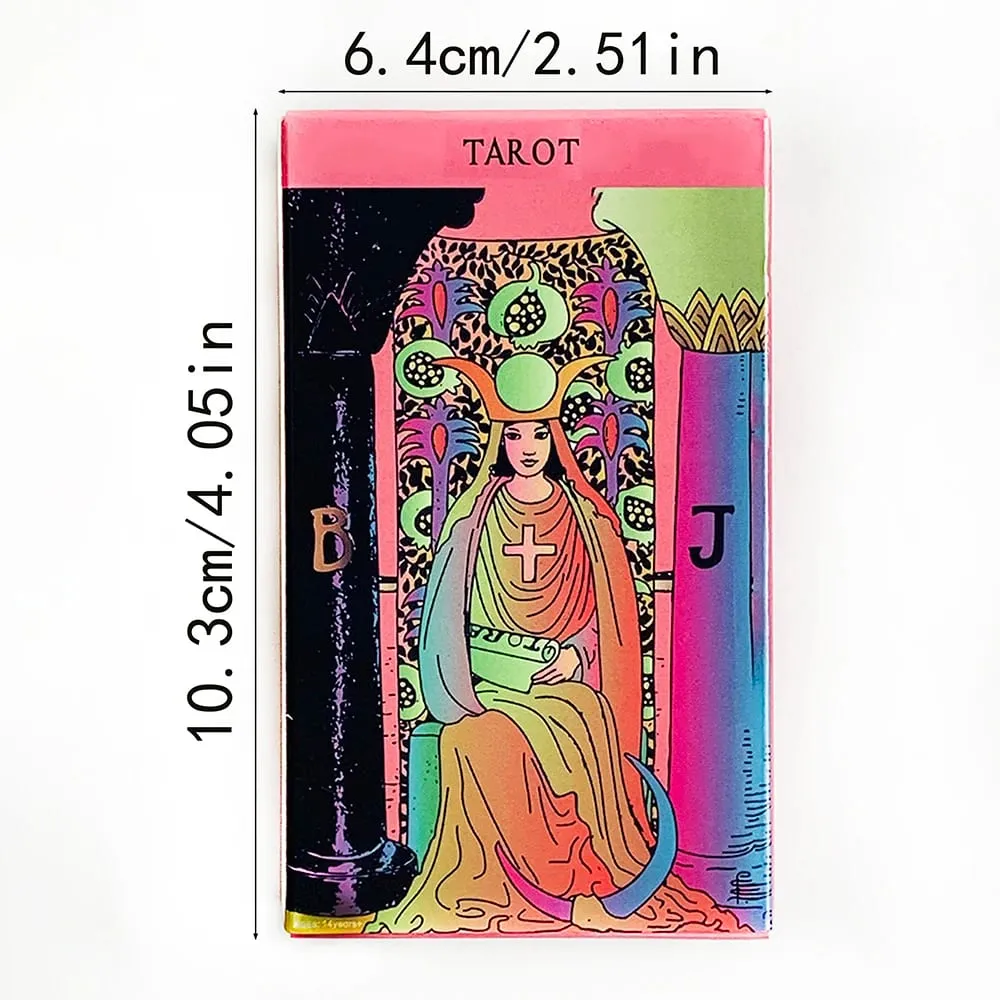 Pink Tarot Decks 78pcs Tarot Card Prediction Divination Tarot Deck English Version Oracles Deck Board Game Family Gathering Game — image 6