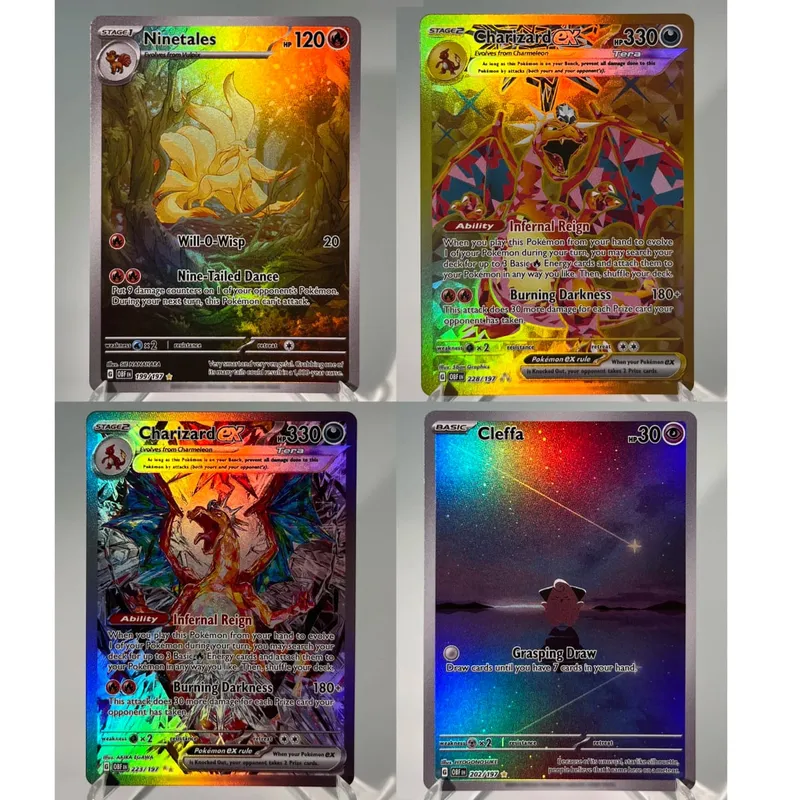 Paldea Evolved PKM Cards PTCG4-C GX Rainbow Magikarp Raichu Tyranitar Iono Rare Collection Battle Toys Gifts for Hobbies — image 8
