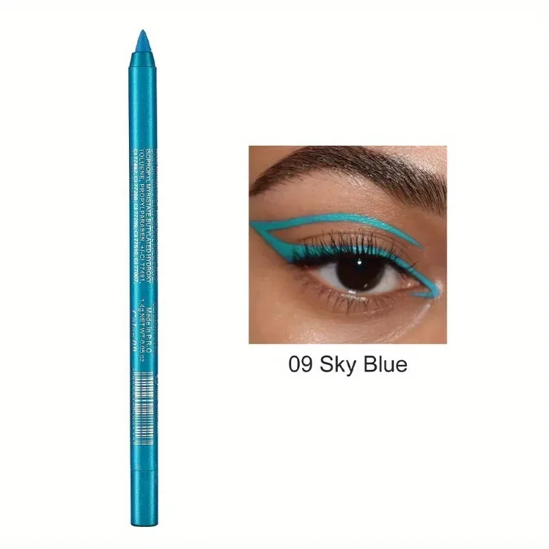 Crayon Eyeliner nacré 17 couleurs, coloré, imperméable, longue durée, mat, lisse, facile à porter, fard à paupières, stylo Eyeliner, maquillage pour les yeux