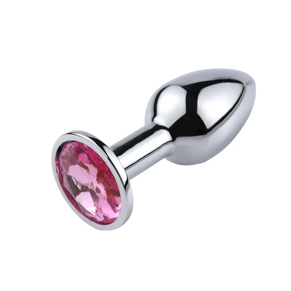 Ensemble de plug anal en métal de luxe, Kit d'entraînement de fesses, jouets pour adultes, hommes femmes, couples débutants, cadeaux sexuels, grand, moyen, petit, rose — image 6