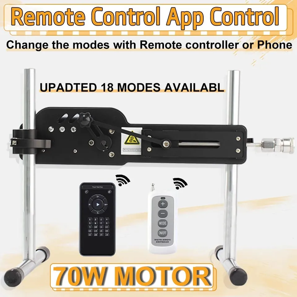 App-Controlled Mute High-Power 70W Dildo Sex Machine with Vac-u-Lock Dildo Attachments And Pumping Gun Adult Toy — image 5