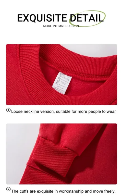 Powerhouse Gym Letter Printing Men Sweatshirts Winter Fleece Warm Hoodie Korean Loose Crewneck Pullovers Hip Hop Male Clothes — image 9