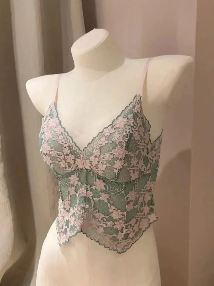 Sexy French Lace Halter Bra for Summer Wireless Crinkle Free Bralette for Small Bust Beautiful Back Lingerie Set S-XL MOYISU BC — image 7