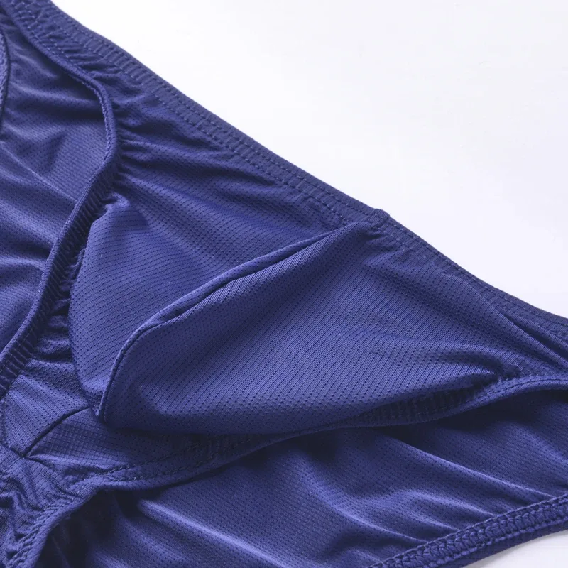 Mens Bikini Briefs Underwear Sexy Man U Pouch Hip Lift Underpants Mesh Breathable Male Mini Panties Ropa Interior Hombre Slips — image 3