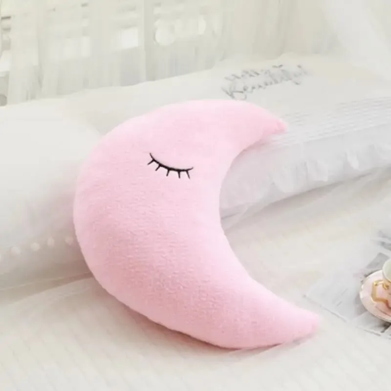 Hot Stuffed Cloud Moon Star Raindrop Plush Pillow Soft Cushion Toys For Children Baby Kids Girl Christmas Gift Room Car Decor — image 6