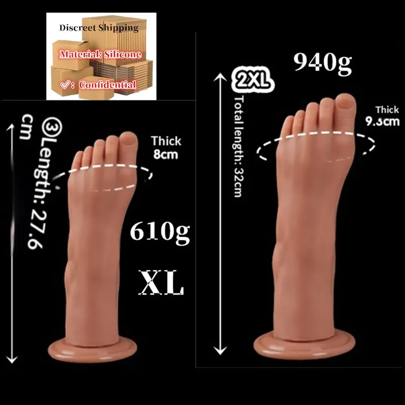Feet Style Anal Plug Big Silicone Ass ButtPlug Deep Masturbator Dildo Dilator Stimulator Anal Dildo Adult Sex Toy For Women 성인용품 — image 20