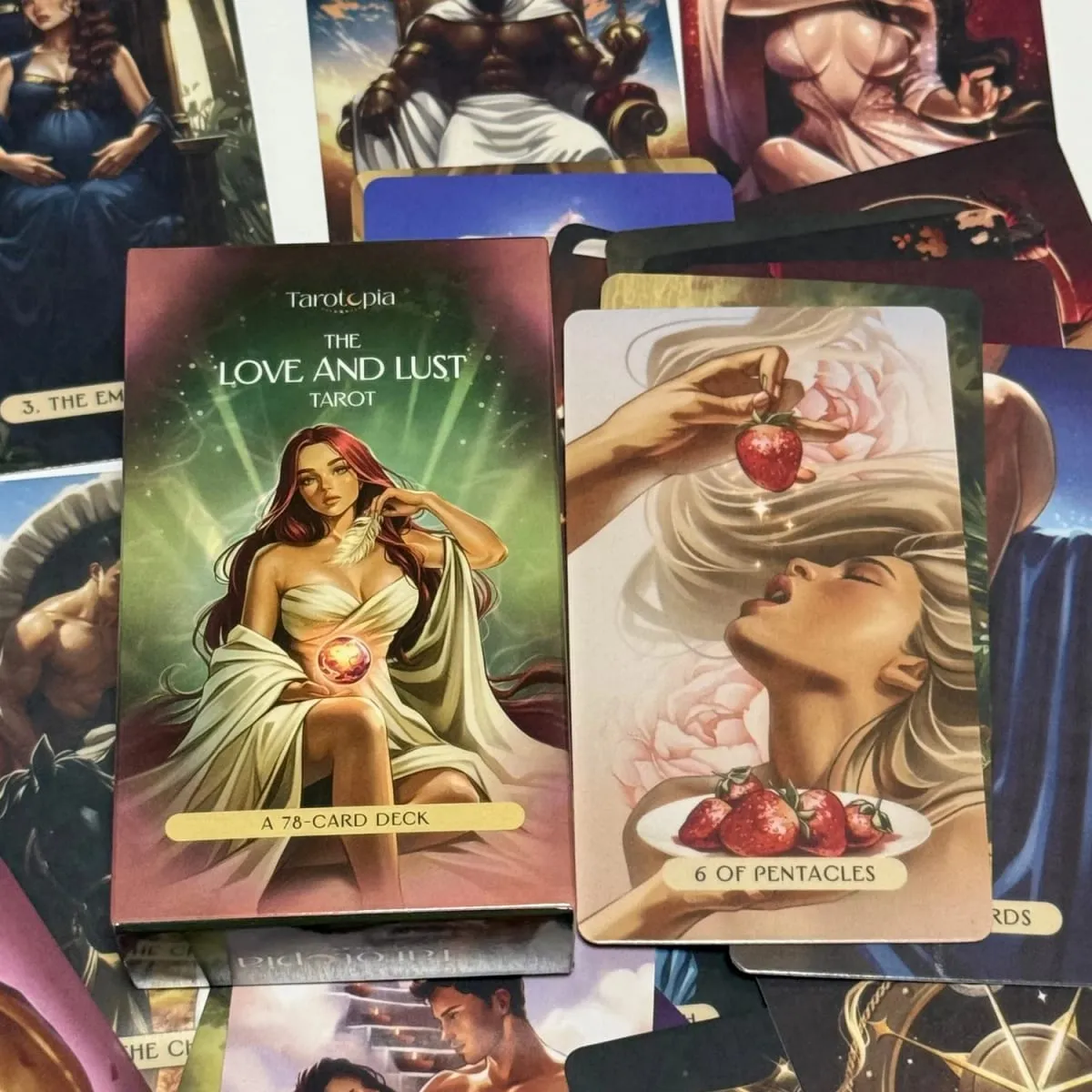 The Love and Lust Tarot Modern Art Style 10.3*6cm 78-Card Deck for Passion Intimacy & Soulful Love Readings - — image 6