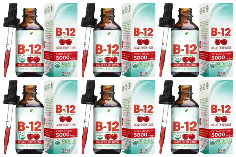 Methylcobalamin B12 Drops 5000mcg Vitamin B12 Liquid Sublingual Supplement Cherry Flavor Vegan Sugar Free Daily Nutrition 60ml — image 10