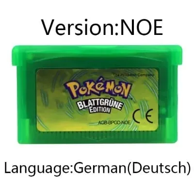 GBA Game Pokemon Series Video Game Cartridge Console Card Pokemon Emerald FireRed Ruby LeafGreen Sapphire Multi-language