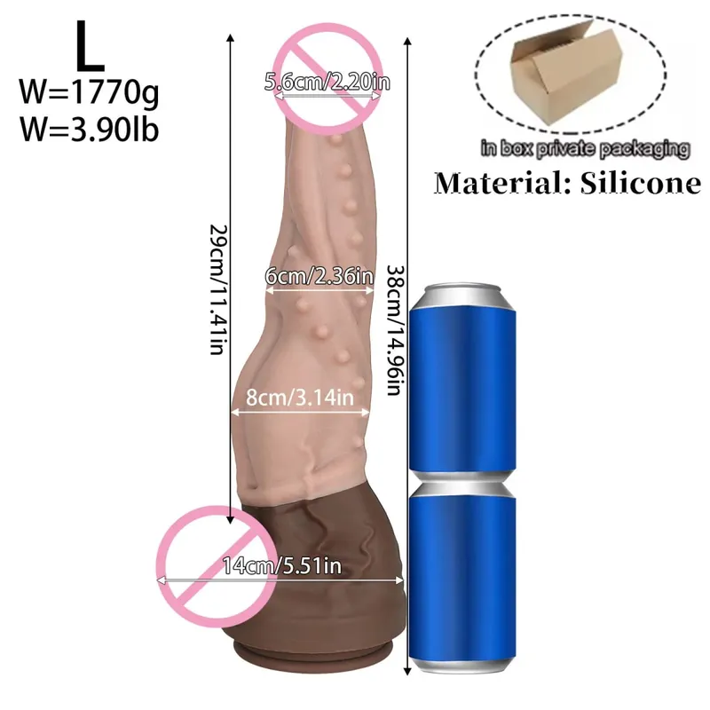 New Double Layer Silicone Big Dildo Realistic Fake Long Dick Penis Butt Plug Adult Sex Toys For Woman Men Vagina Anal Massager18 — image 9