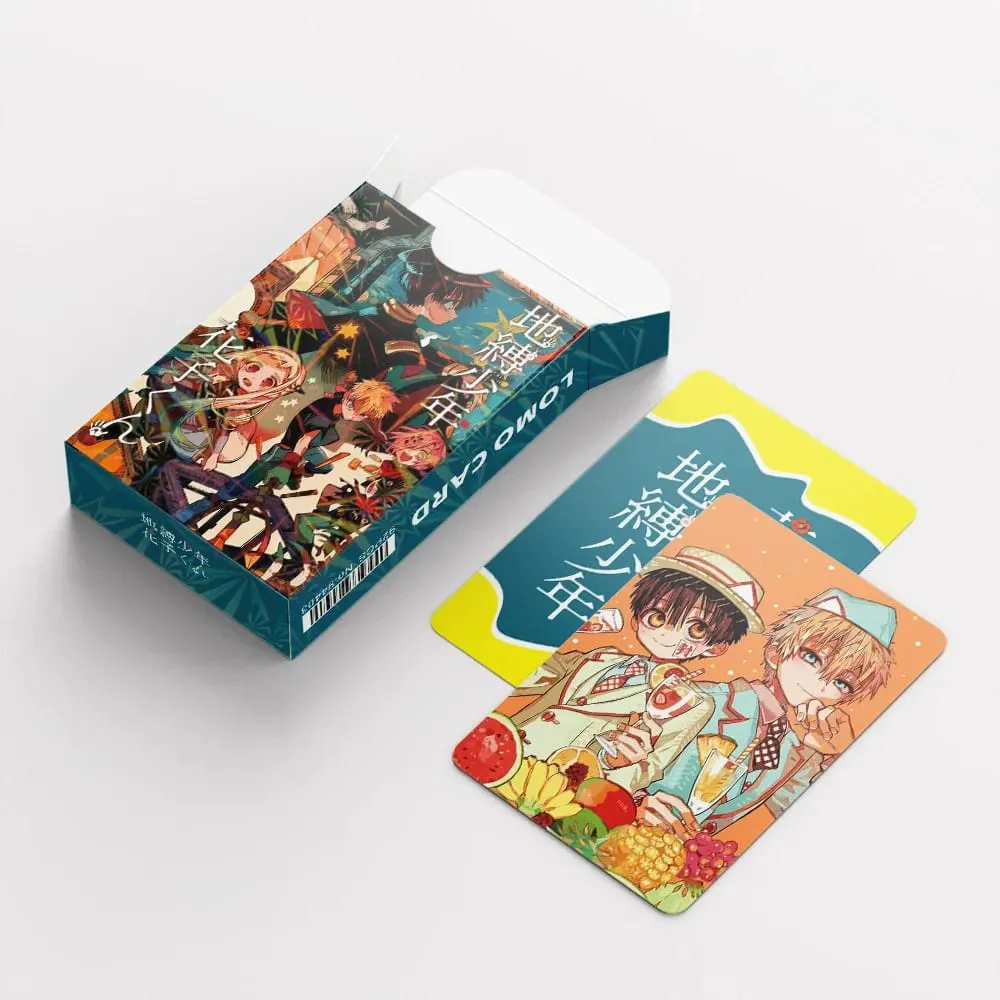 Ensemble de cartes Hanako-kun Lomo reliées aux toilettes, 92 pièces, cartes photo de personnages d'anime avec autocollants décoratifs, Collection de Fans, cadeau décoratif — image 3