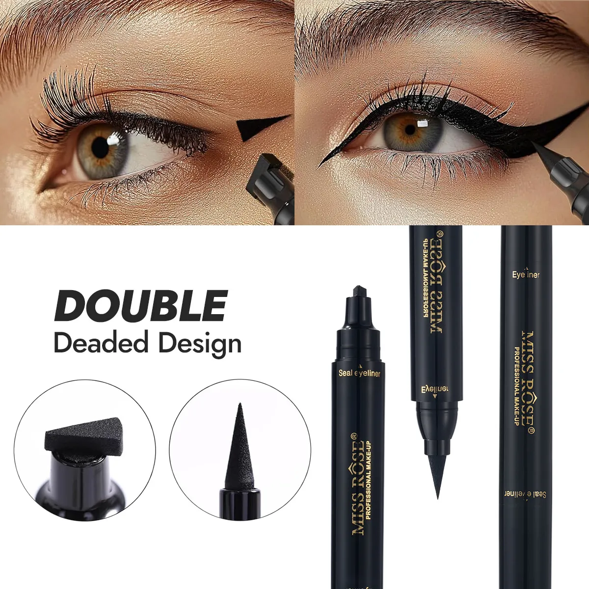 Black Eyeliner Liquid Long Lasting Eyeliner Pen Rich Delicate Color Smooth Application Daily Eye Makeup Cosmetic Pen — image 4
