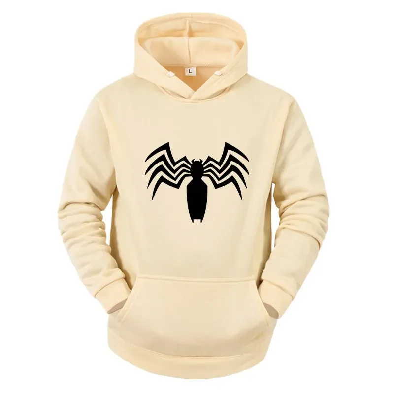 2026 Autumn and Winter New Men's Hoodie Street Fashion Spider Print Sportswear Women's fleece Casual Fun Wear — image 11