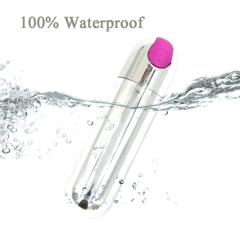 USB Rechargeable Bullet Vibrator - Waterproof Mini Powerful Vibrator 10 Modes Clit G-Spot Stimulator Sex Toy for Women — image 4