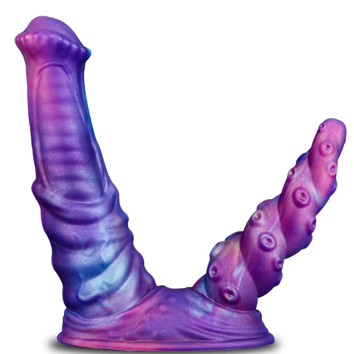 Double Ended Anal Plug Realistic Monster Dildo Strong Cup Anal ButtPlug Prostate Massager G-spot Stimulation Lesbian Gay Sex Toy — image 3