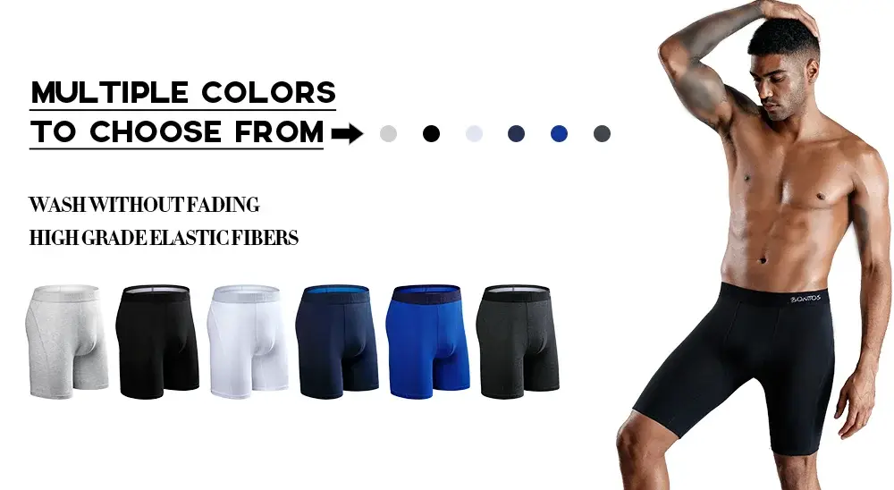 5Pcs Bamboo Fiber Men Underpants Maunidias Boxer Briefs Letter Elastic Waistband Underwear Mens Boxers Solid Color Men's Panties
