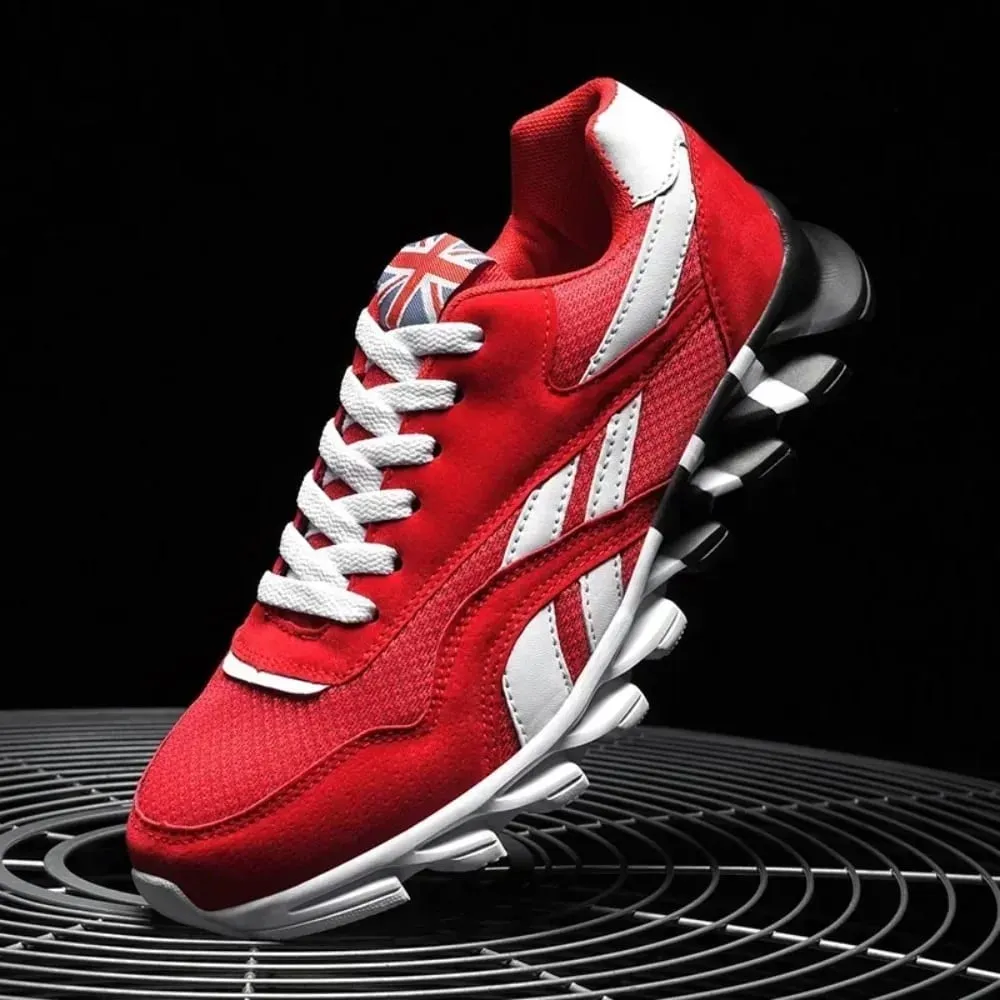 Brand Trend Size 38-48 Men's Wear-resistant Cushioning Thick-soled Fitness Sneakers Outdoor Breathable Running Shoes for Men — image 2