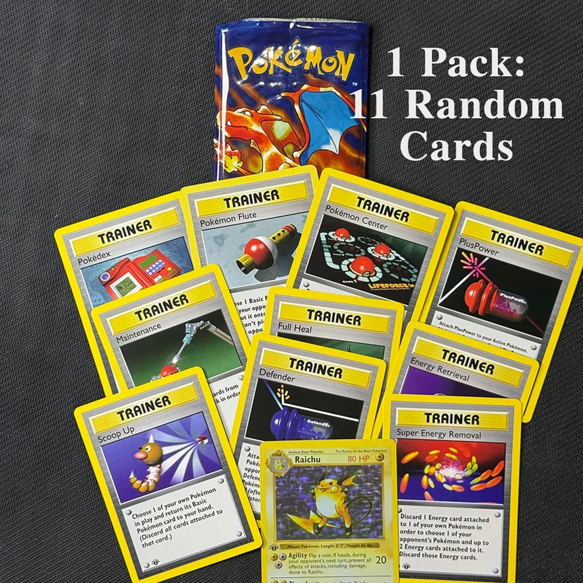 11Cards/Pack PTCG Booster Packs Proxy Card Jungle/Fossil/Base Set Charizard Blastoise Venusaur PKM Board Game collectible Cards — image 2