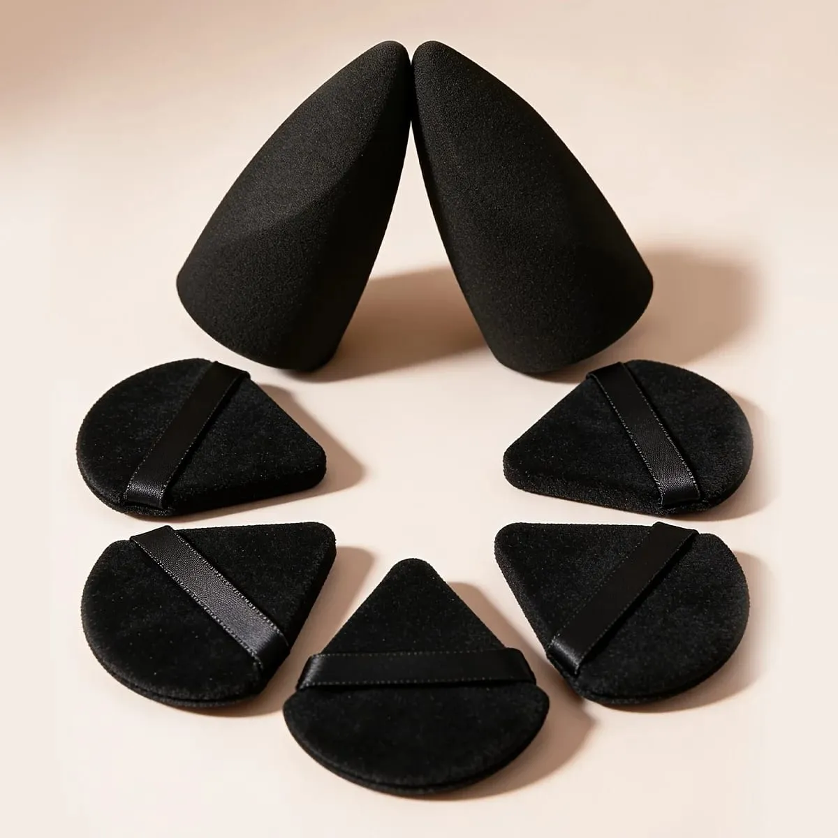 7PCS Professional Makeup Sponge Puff Set Multi-Faceted Blending Applicators Soft Skin-Friendly Face Tools — image 2