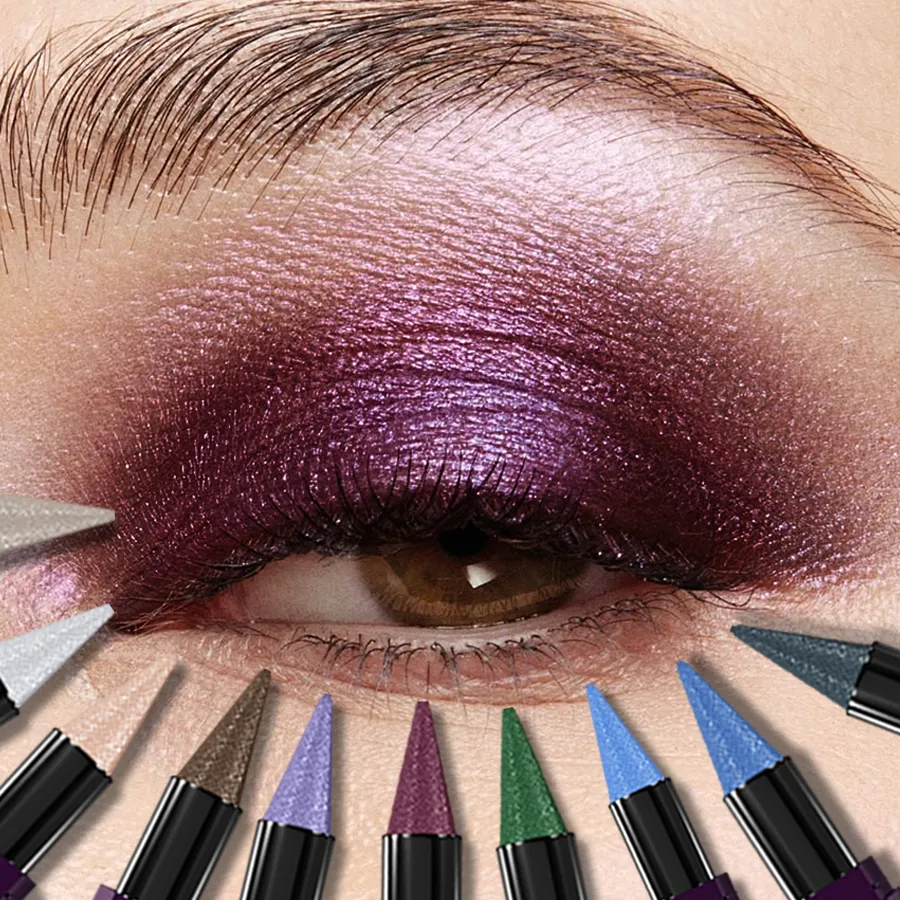 25 colori 1 pezzo ombretto perlato stick impermeabile glitter a lunga durata e colore opaco ombretto trucco viso evidenziazione regalo di cosmetici