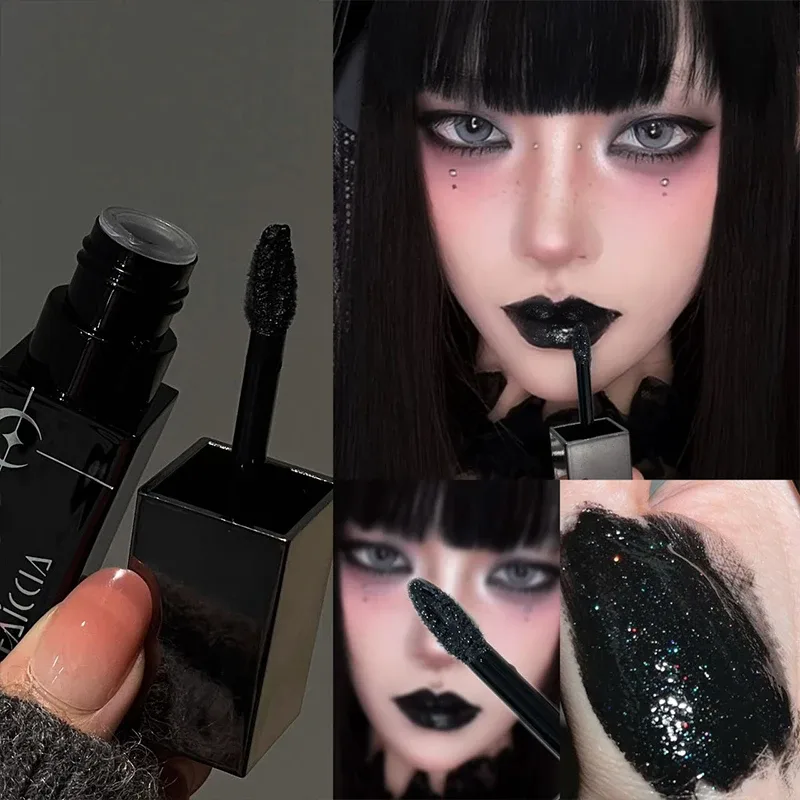 8 สี Glitter Watery Lip GLOSS Diamond Pearlescent METALLIC ลิปสติก Lasting Moisturizing ไม่เหนียวเหนอะหนะแต่งหน้าปาร์ตี้ฮาโลวีน