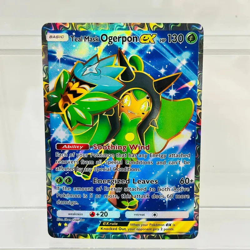 Mimikyu ex English Version Collectible Grade DIY Foil Texture Nice Condition Premium Anime Collection Cards — image 4