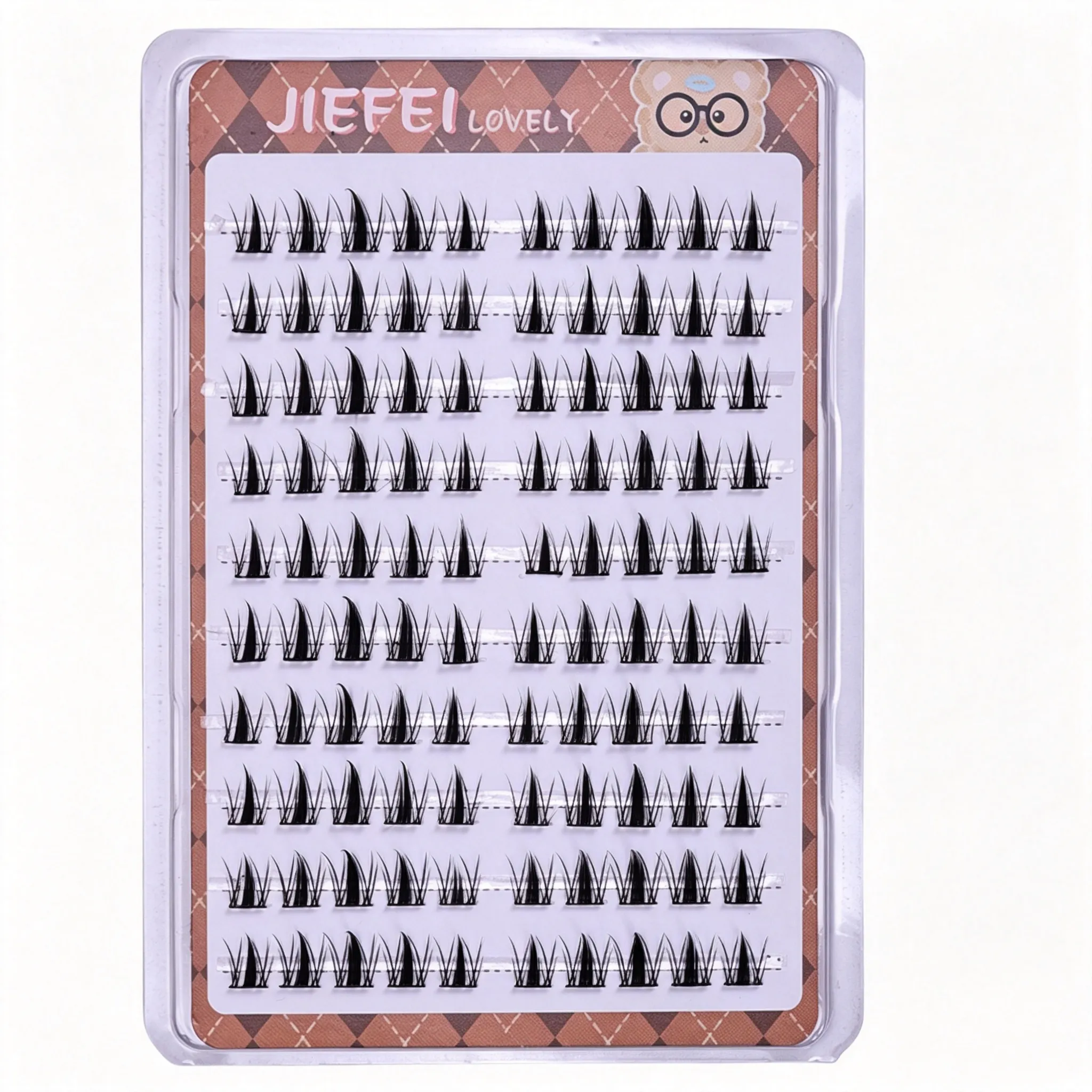 10 Rows Self‑Adhesive Cluster Lashes Glue‑Free Sectioned Individual False Eyelashes Reusable DIY Eye Makeup Extensions — image 6