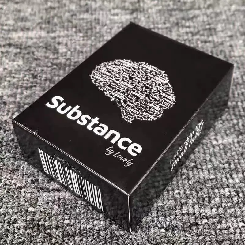 9X6.5cm Substance By Lovely English Edition Cute Deep Conversation Card Game Meaningful Dialogue with 90 Pcs Cards — image 3