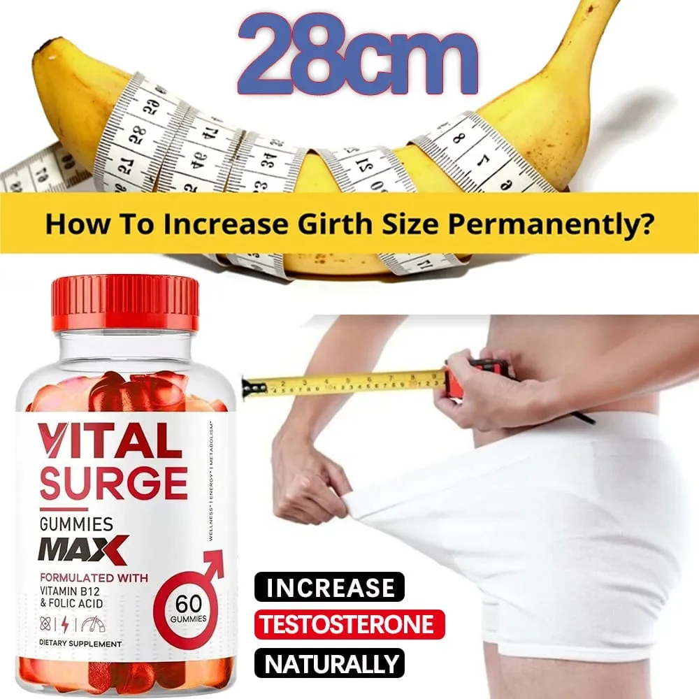 Vital Surge Male Supplement Gummies for Men 60 Count - Nutritional Support for Male Health — image 2