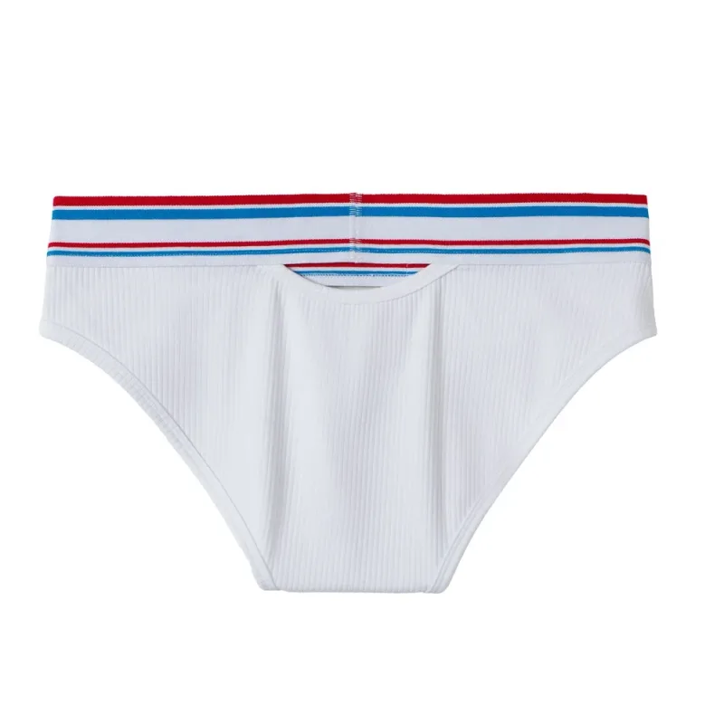 Jockmail Mens Underwear New Arrivalmen Briefs Plaid Pit Cotton Sexyu Bag Front and Rear Openings Cut Outlow Waist Breathable — image 16