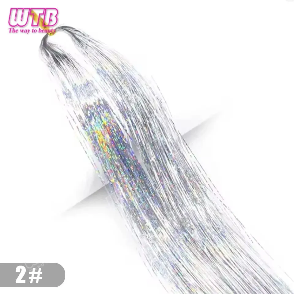 Multi-Color Glitter Synthetic Hair Extension Wig BB Clip Style Suitable for Women and Girls to Wear During Holidays and Events — image 29