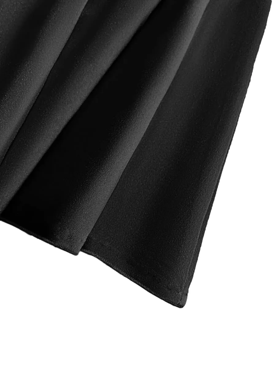 Women Plus Size Sleeveless Dress Fashion Solid Color Comfortable Daily Wear Dress — image 4