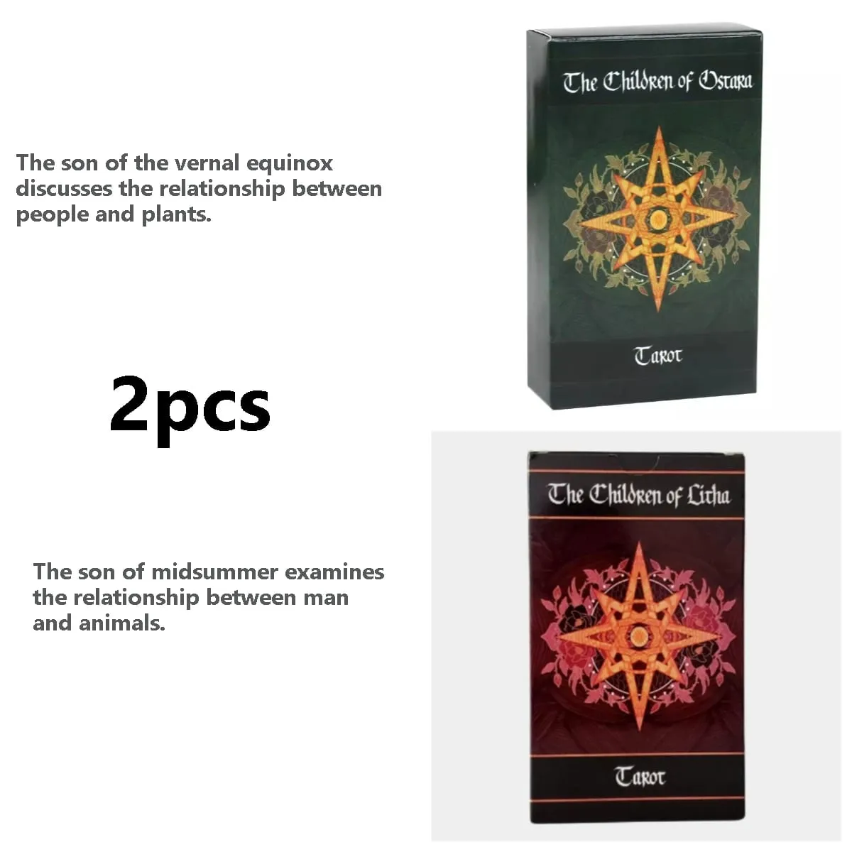 Tarot Cards of The Son of Vernal Equinox and The Son of Midsummer 78 English Collection Board Game Cards — image 6