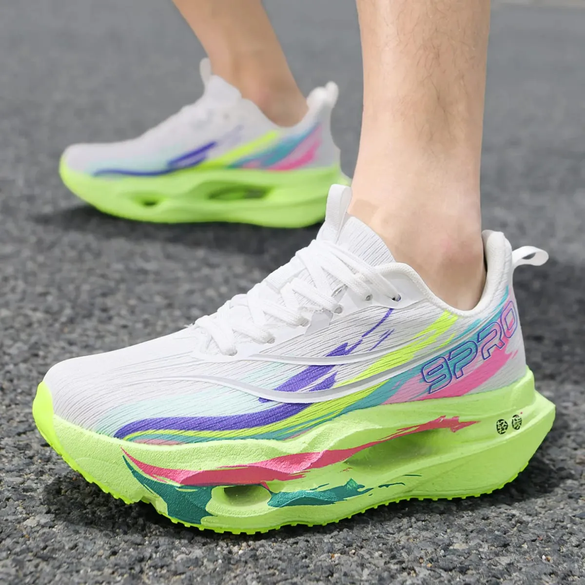 Unisex Running Sneakers Carbon Board Marathon Casual Sports Shoes For Men Comfortable Lightweight Women's Walking Shoes Autumn — image 6