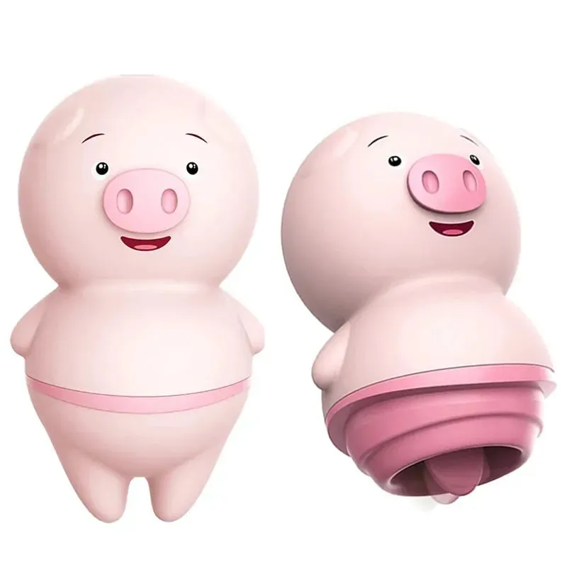 Cute Sexy Pig Licking Sucking Vibrators For Women Clitoris Sucker Anal Nipple Licks Massage Female Sex Toys Adult Erotic Machine — image 2