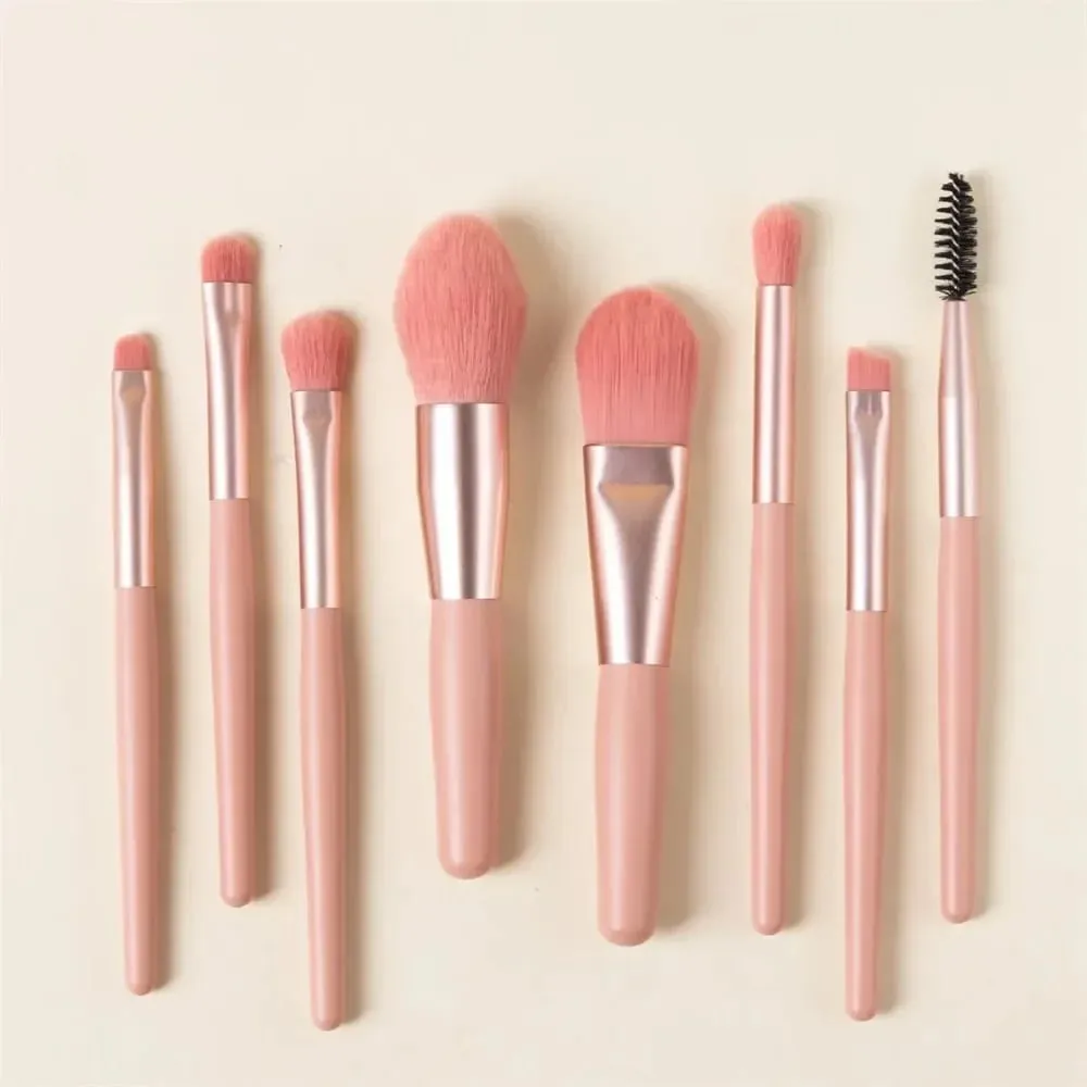 8pcs/bag Soft Fluffy Makeup Brushes Set for Cosmetics Foundation Loose Powder Eyeshadow Kabuki Blending Makeup Brush Beauty Tool — image 5