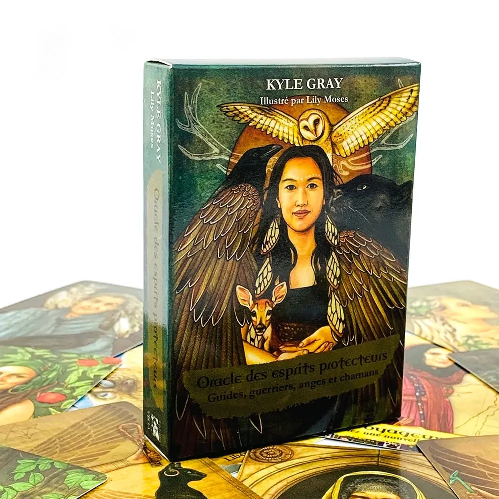 Angels and Ancestors Oracle Cards 55 Card French Version Meditation Divination Board Games for Spiritual Practice & Collection — image 1