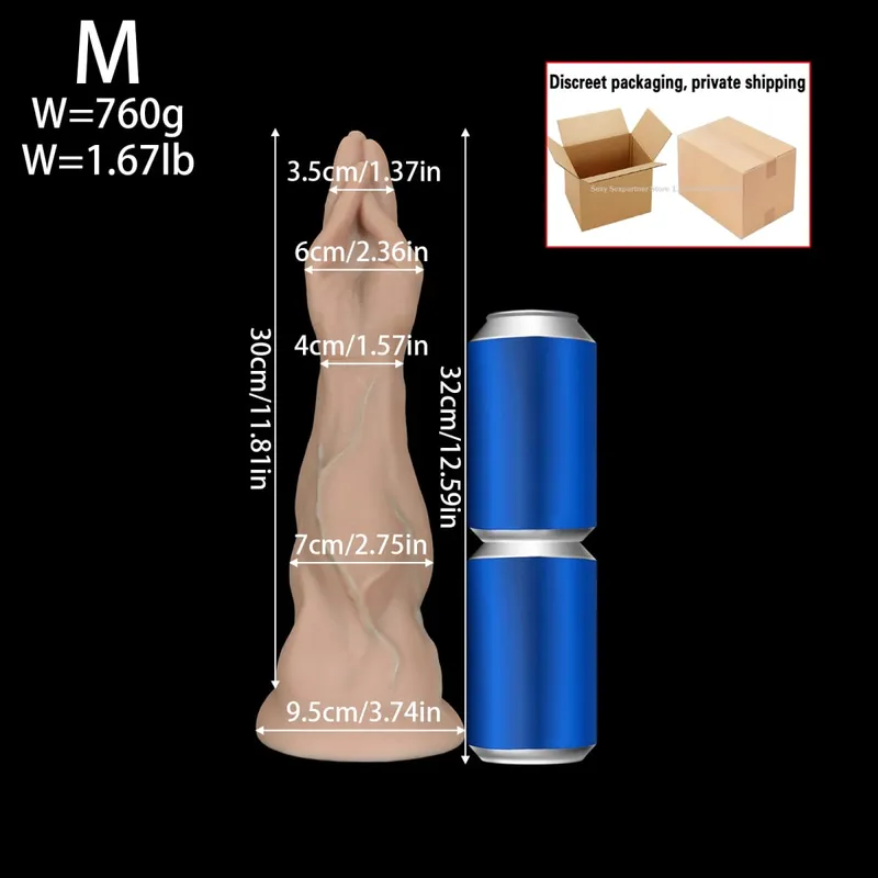 Huge Simulated Palm Anal Plug Fisting Butt Plug Dilation Training Prostate Massage Anal Dildos Toys XXL For Women Male Sex Toys — image 8