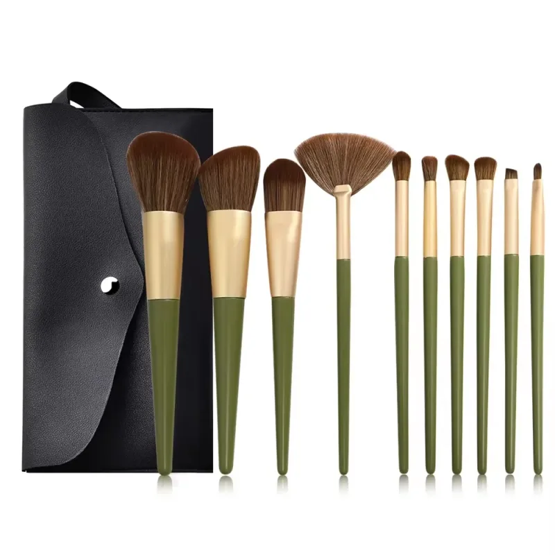 9PCS Makeup Brushes Set Eye Shadow Foundation Powder Contour Makeup Brush Cosmetic Beauty Tool Kit — image 11