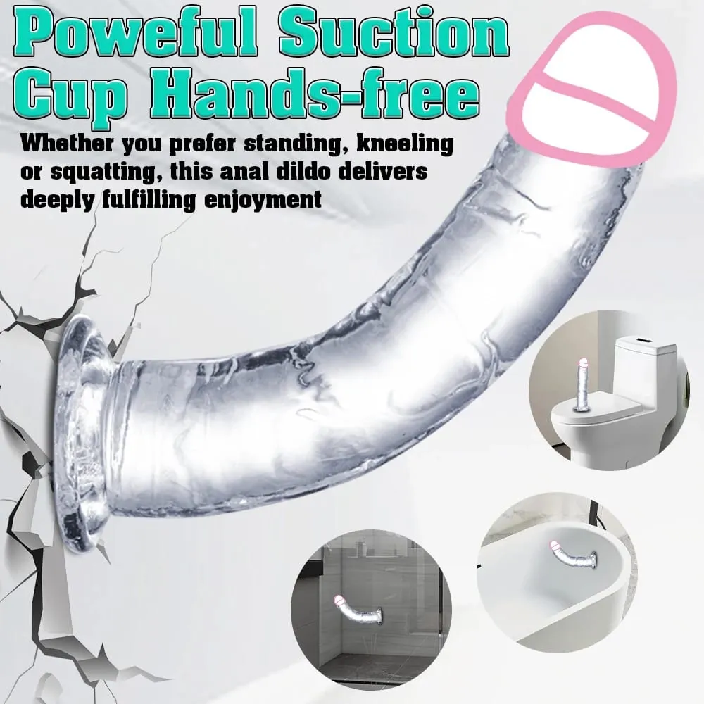 Transparent Big Dick 6 Sizes Realistic Jelly Dildo Soft Vaginal Masturbators Women Gay Penis Anal Sex Toys Suction Cup — image 6
