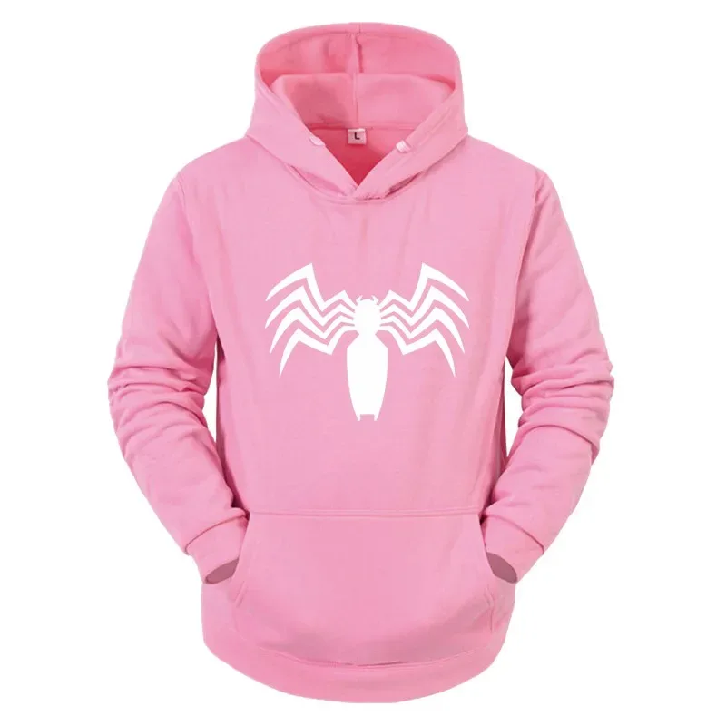 2026 Autumn and Winter New Men's Hoodie Street Fashion Spider Print Sportswear Women's fleece Casual Fun Wear — image 15