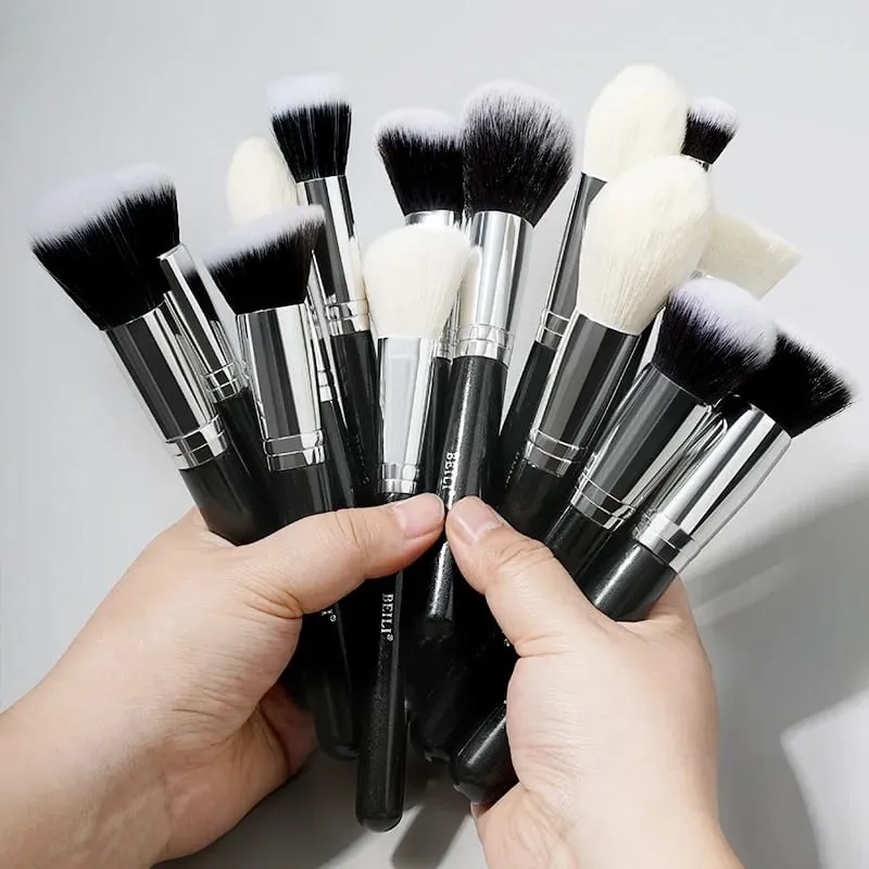 30 PC Premium Professional Makeup Brush Set Natural Goat Hair Foundation Face Powder Blush Cosmetic Brushes — image 3