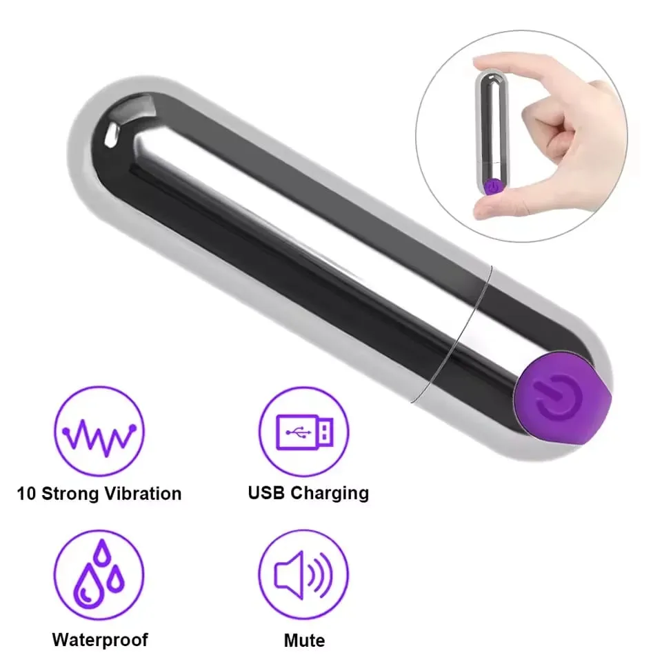 Mini Bullet Vibrator for Women G Spot Clitoris Stimulator Dildo Vaginal Nipple Massager Vibrating Egg Masturbation Sex Toy Adult