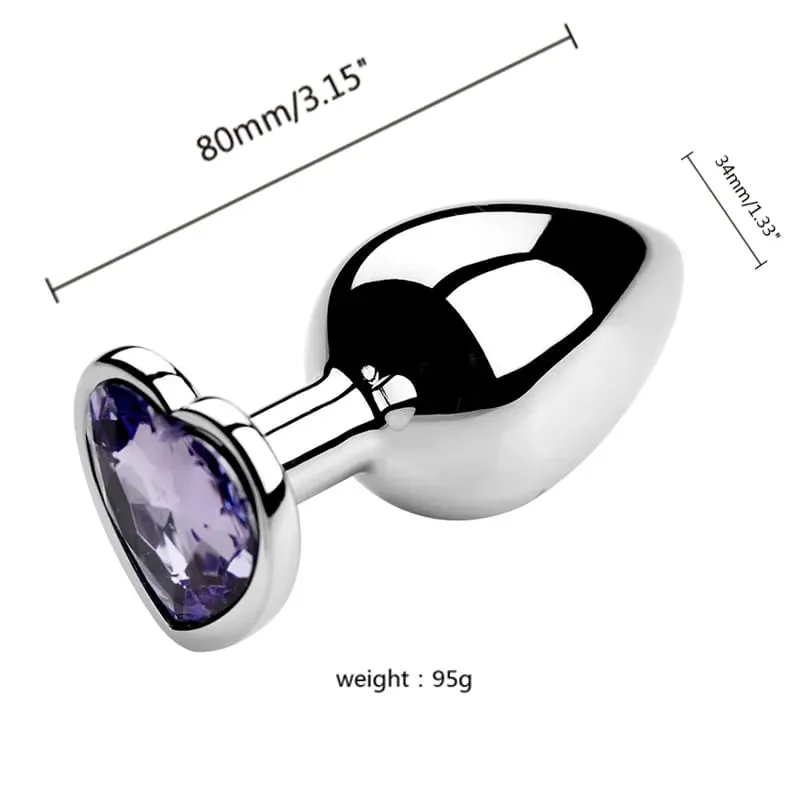 3 Sizes Metal Anal Plug Jewelry Base Beginner To Expert Butt Plug Tail Female Male Adult Toys Dildos Adult Sex Toys Couples — image 16