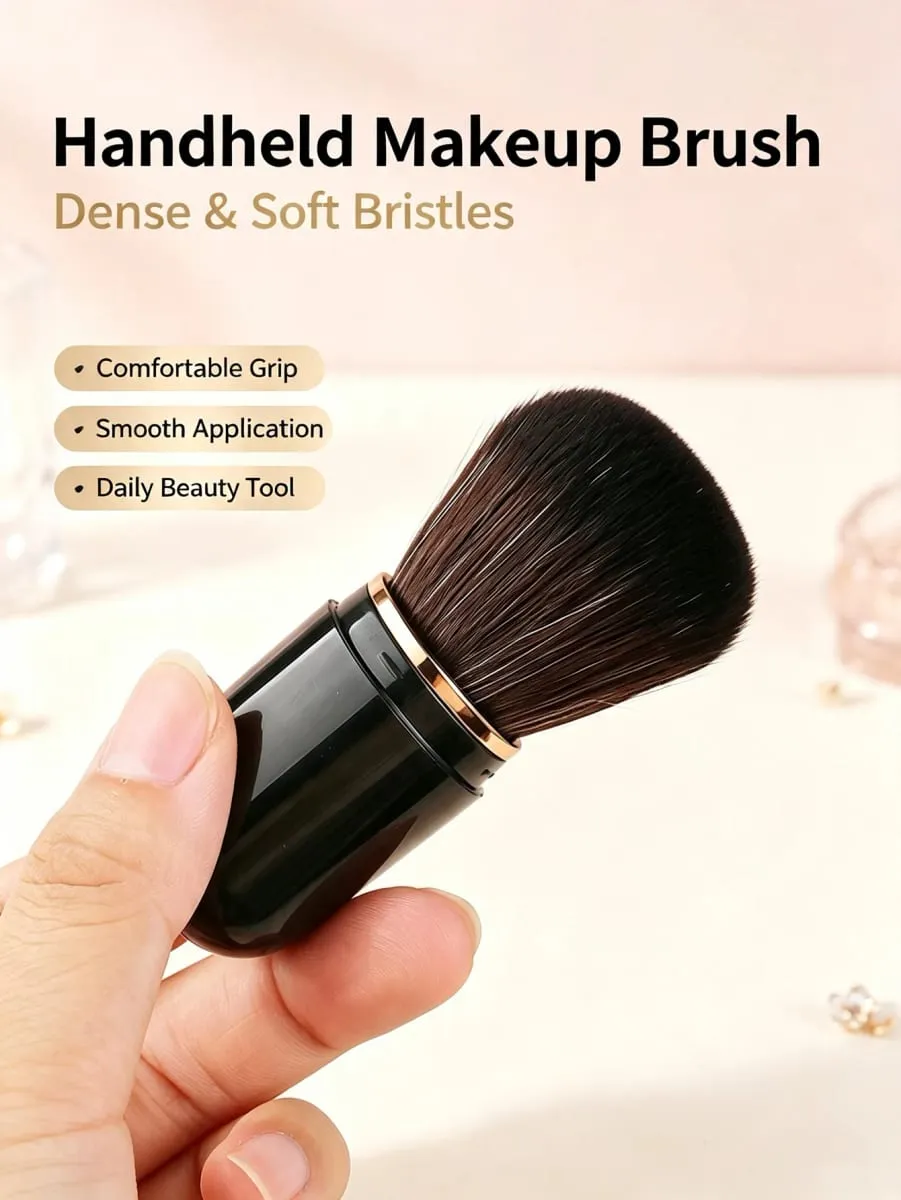 1 Buah Kuas Rias Kapsul Mini Dapat Ditarik Kuas Foundation Perjalanan Multifungsi dengan Tutup Pelindung Alat Rias Portabel Cocok untuk Concealer Blush Contouring Saat Dalam Perjalanan dan sebagai Hadiah — image 4