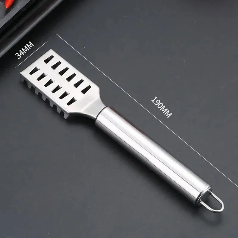 1PC Stainless Steel Fish Scale Knife Scale Scraper Sawtooth Scraping Boning Filleting Cut Scrape Dig Maw Knife