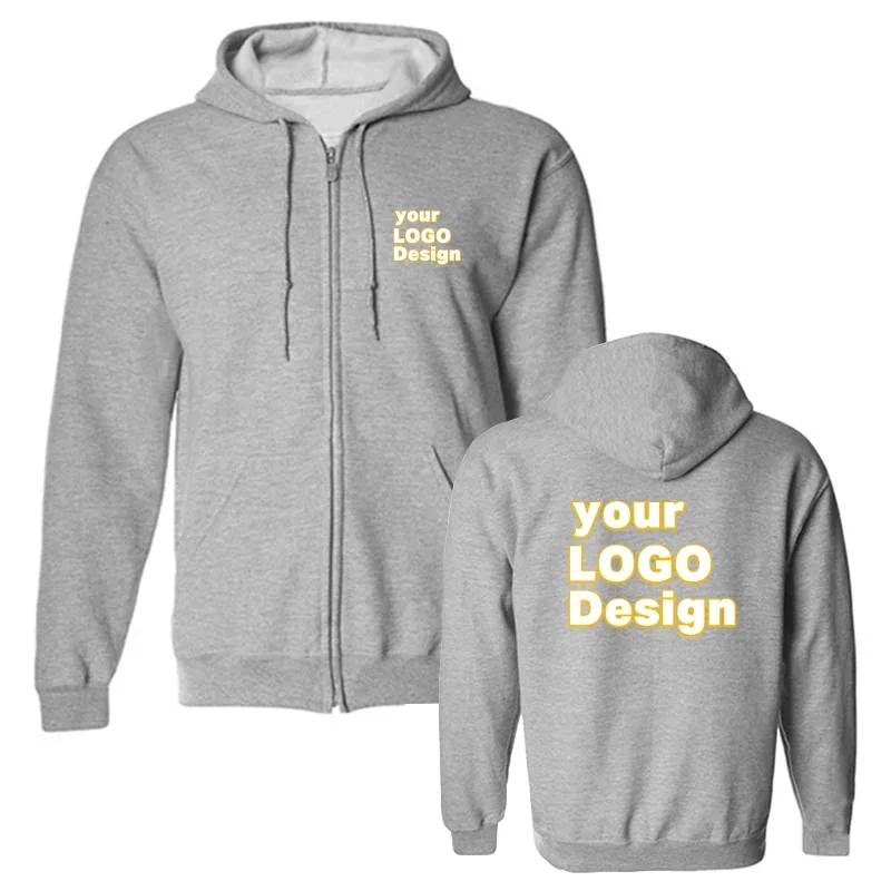 Custom Hoodies DIY Text Logo Image Print High Quality Hoodie Customized Sport Casual Sweatshirt Personalized Christmas Gift — image 7