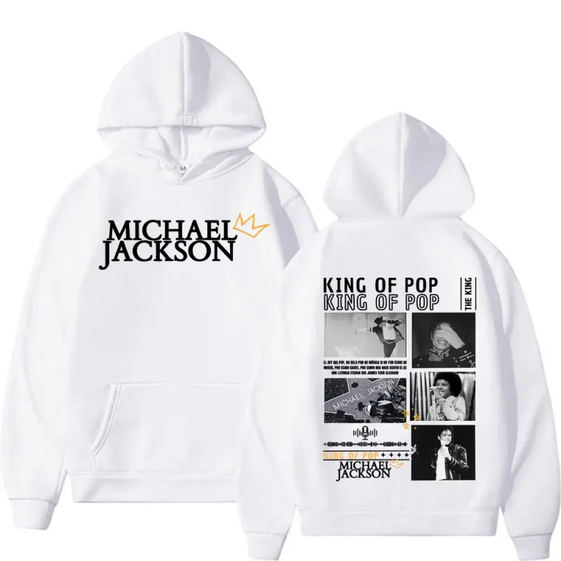 King of Pop Michael Jackson Tour Cover Sweatshirts Men's Clothing Fashion Hip Hop Punk Hooded Casual Oversized Hoodies Pullovers — image 7