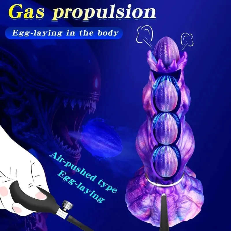 Newly Developed Ovipositor Toy Inflatable Anal Plug Vaginal Laying Eggs Fantasy Knot Dildo Sex Toys For Women Men Adult Games — image 4